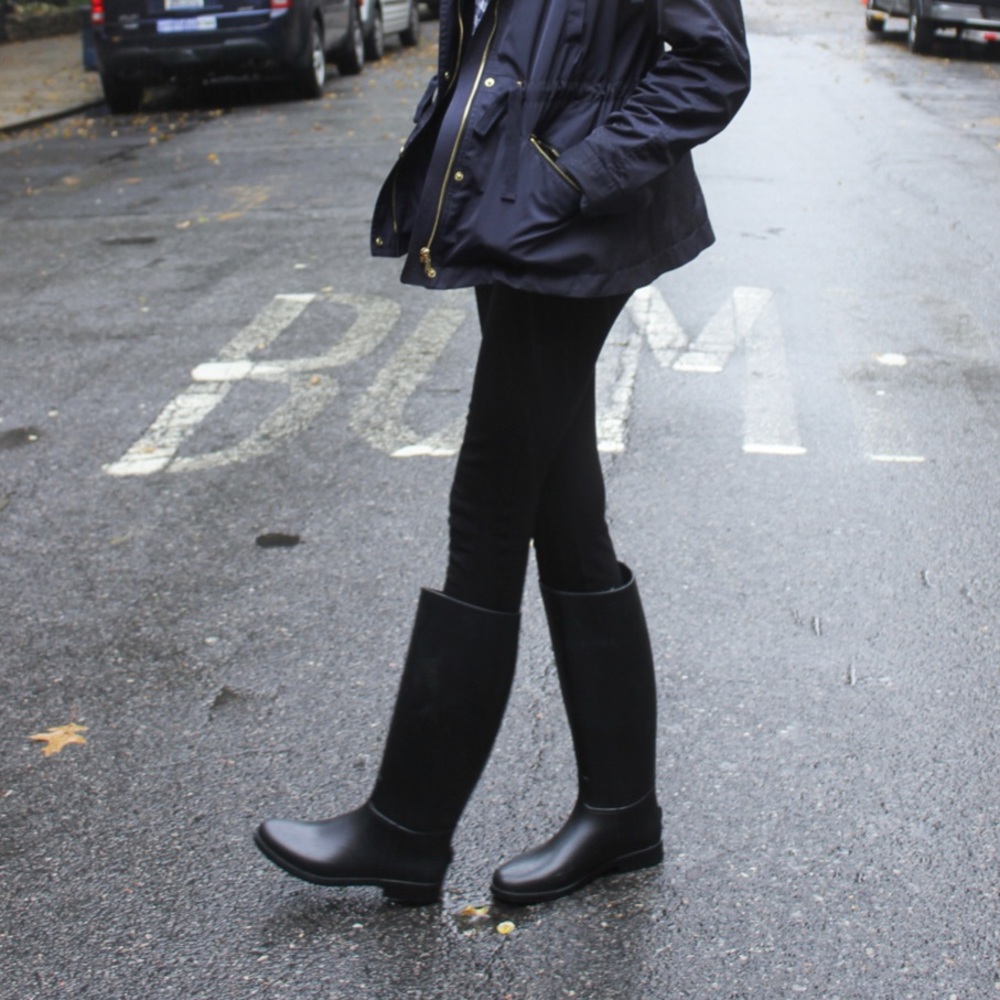 J.Crew Charcoal Rain boots